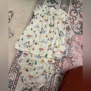 Magnetic Me Kids Pajamas - White with Multicolor Print